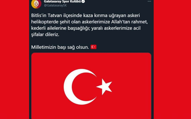 Spor camiası tek yürek! Bitlis şehitleri için başsağlığı mesajı - Resim: 2
