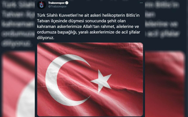 Spor camiası tek yürek! Bitlis şehitleri için başsağlığı mesajı - Resim: 3