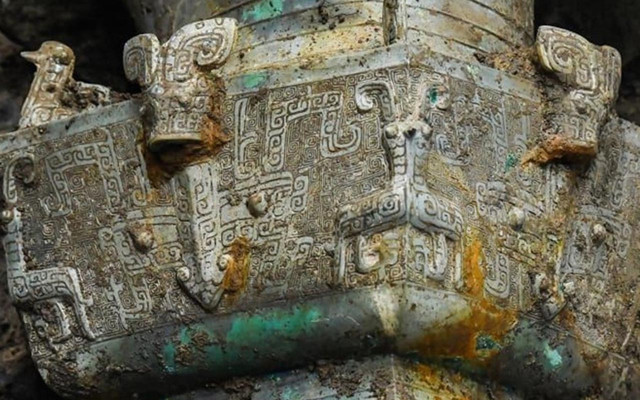 Çin’de bulundu: 3 bin yıllık altın maske - Resim: 0