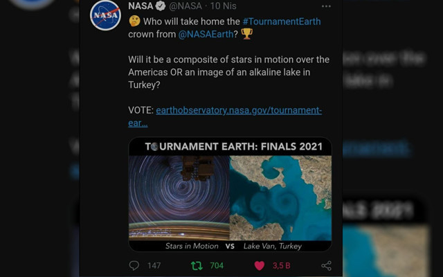 Van Gölü için oylama seferberliği! NASA’nın sitesi çöktü - Resim: 0