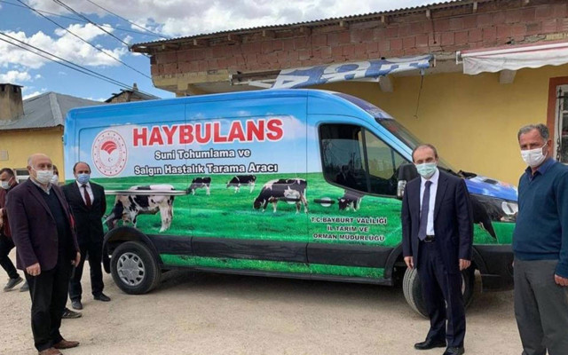 Bayburt’ta hayvan ambulansı "haybulans" hizmete girdi - Resim: 0