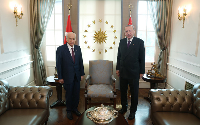 Cumhurbaşkanı Erdoğan ve Bahçeli'den sürpriz görüşme - Resim: 0