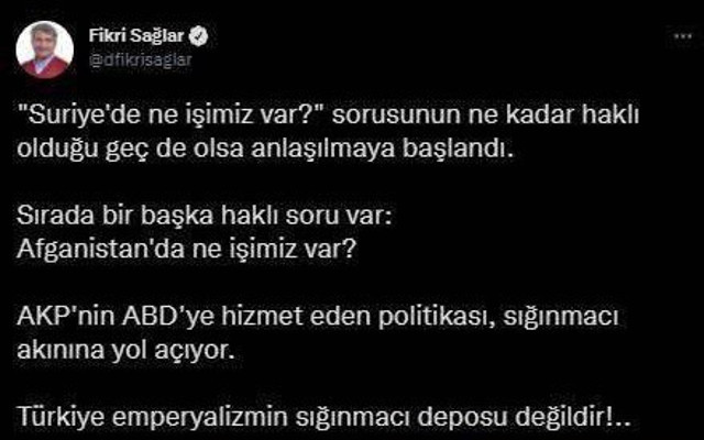 CHP'li Fikri Sağlar'dan ibretlik U dönüşü! Maksat eleştiri olsun - Resim: 1