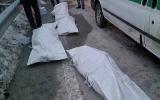 Trabzon'da kaya parçası otomobilin üzerine düştü; 4 ölü - Resim: 1