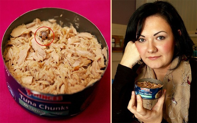 Yediği ton balığının içinde bir çift göz gördü! Şoke oldu - Resim: 1