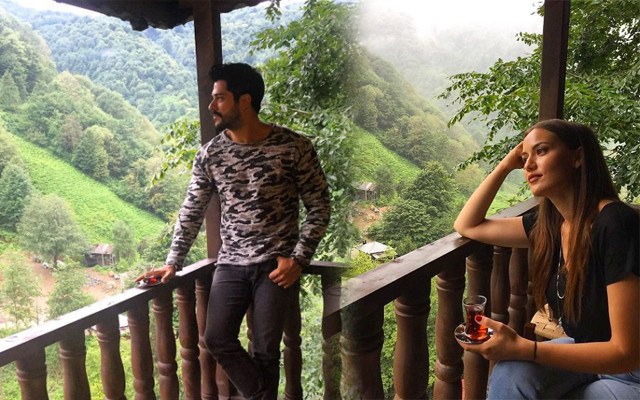 Fahriye Evcen’den Burak Özçivit'e 'gözüm üzerinde' mesajı - Resim: 1