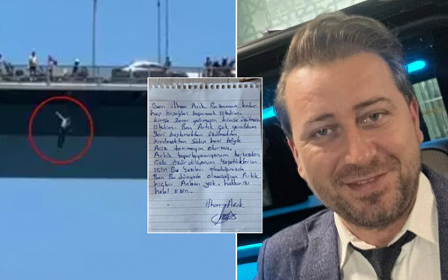 Köprüden atlayarak intihar eden iş insanı İlhan Arık veda mektubu bırakmış