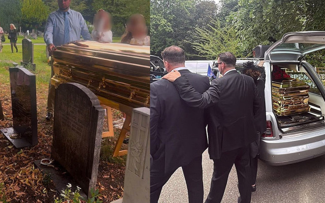 22 ayar som altın tabutla gömdüler! Bir hafta tur attırdılar görülmemiş cenaze