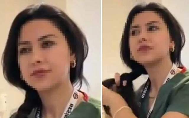 'Saç örme' videosu nedeniyle görevden uzaklaştırılmıştı! Eski hemşire bakın nerede ortaya çıktı