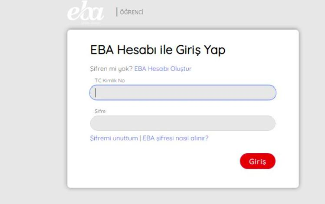 EBA nasıl çalışır EBA şifresi alma ve uzaktan eğitim giriş ekranı - Resim: 0