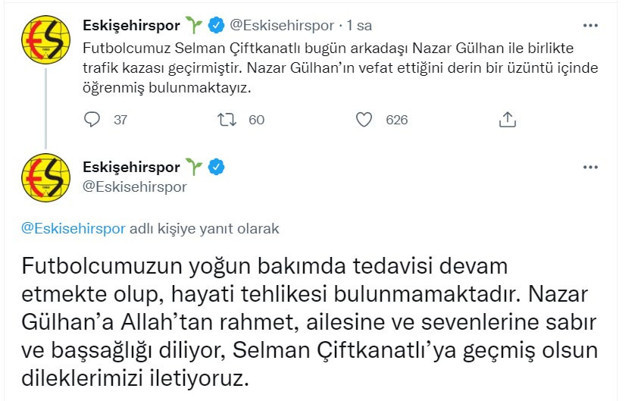 Eskişehirsporlu futbolcu kaza geçirdi kendisi kurtuldu kız arkadaşı hayatını kaybetti - Resim: 1