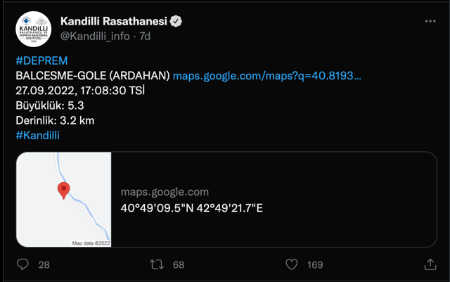 Ardahan'da şiddetli deprem oldu! AFAD'dan son dakika açıklama var - Resim: 1
