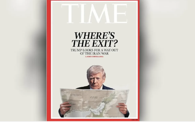 TIME'dan dikkat &ccedil;eken Trump kapağı: &Ccedil;ıkış yolu arıyor - Resim: 0