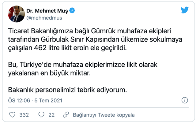 Ticaret Bakanı Mehmet Muş duyurdu! Türkiye'de yakalanan en büyük miktar... - Resim: 0