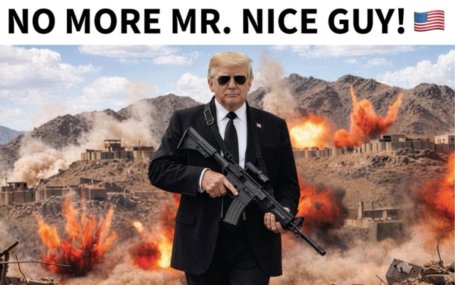 ABD Başkanı Donald Trump silahlı fotoğraf paylaştı "Artık iyi adam yok" dedi - Resim: 0