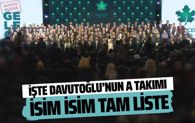 Ahmet Davutoğlu yeni partisini açıkladı! Gelecek Partisi'nde bakın kimler var? - Resim: 1