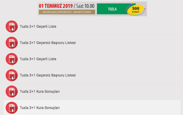 TOKİ İstanbul kuraları sonuçları açıklandı sıralı tam liste - Resim: 3