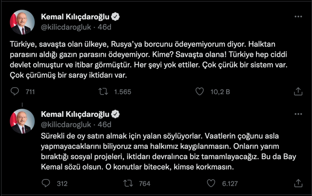 Kemal Kılıçdaroğlu'dan 'doğalgaz' çıkışı! 'Savaşta olan ülkeye borcumuzu ödeyemiyoruz' deyip TOKİ sözü verdi - Resim: 0