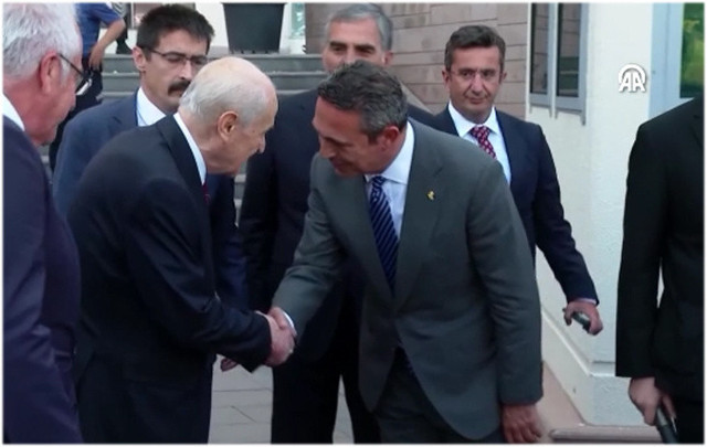 MHP Genel Başkanı Devlet Bahçeli, Ali Koç ile görüştü - Resim: 0