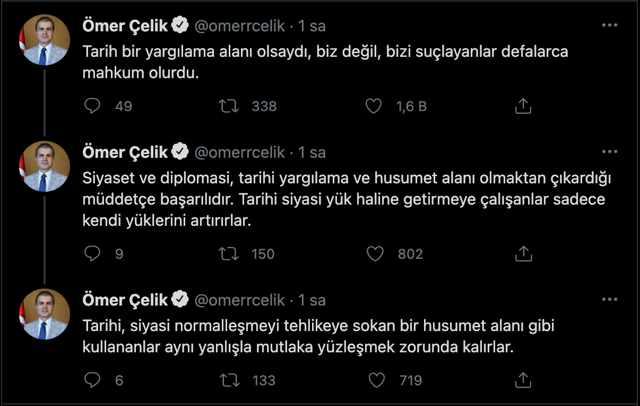 AK Parti Sözcüsü Ömer Çelik'ten 'soykırım' tepkisi! Tarih bir yargılama alını olsaydı... - Resim: 0