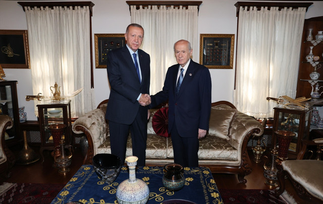 Cumhurbaşkanı Erdoğan ile MHP lideri Devlet Bahçeli'den 50 dakikalık sürpriz görüşme - Resim: 1