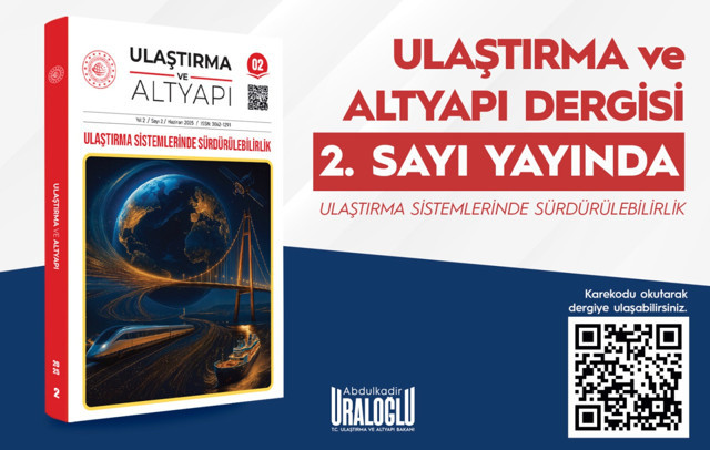 Uluslararası Hakemli Dergi ‘Ulaştırma ve Altyapı’nın ikinci sayısı yayımlandı - Resim: 0