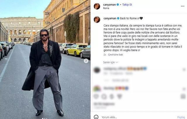 Can Yaman’dan uyuşturucu iddialarına tepki - Resim: 0