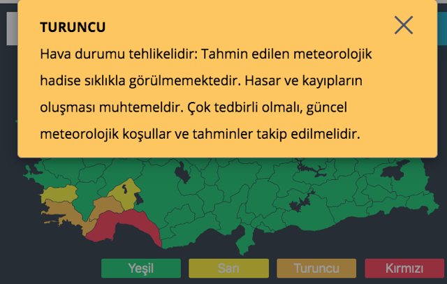 Meteoroloji sarı alarmı ne demek? Aydın ve Isparta için sarı alarm verdi - Resim: 2