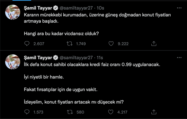 Erdoğan müjdeyi verdi fırsatçılar konut fiyatlarına anında zam yaptı! Şamil Tayyar çıldırdı - Resim: 2