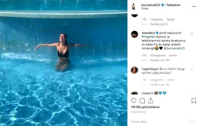 Sinan Akçıl'ın eşi Burcu Kıratlı bikinili halini paylaştı! Akçıl'ın yorumu bakın ne oldu - Resim: 3