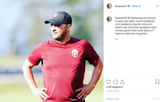 Hasan Şaş, Galatasaray'daki görevinden istifa etti! - Resim: 0
