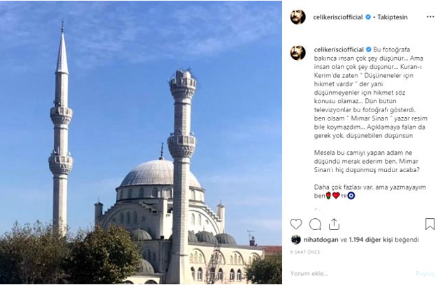 Minaresi yıkılan camiye ilişkin şarkıcı Çelik'ten çarpıcı sözler - Resim: 0