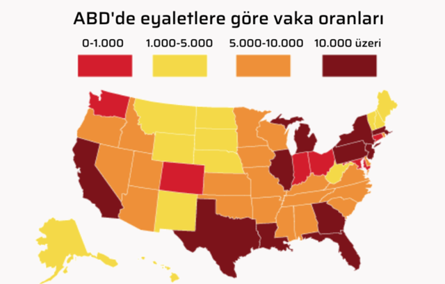 ABD koronavirüse yeniliyor! Bir günde bin 878 can kaybı daha - Resim: 1