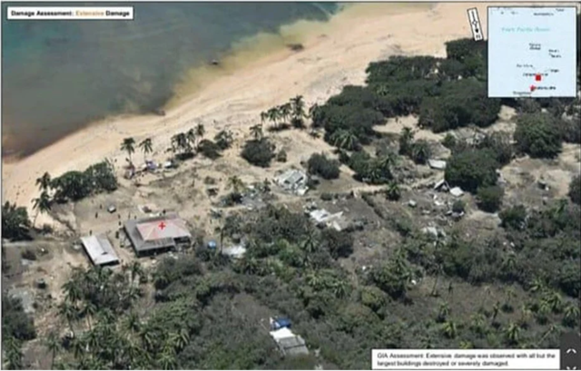 Tonga'da yanardağ patladı adada bazı bölgeler haritadan silindi! İşte o fotoğraflar - Resim: 4