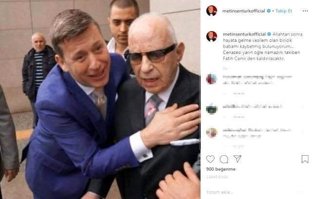 Metin Şentürk kaybettiği babası Şükrü Şentürk'ü bugün son yolculuğuna uğurladı - Resim: 1