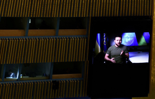 Zelenskiy'den 'Rusya' talebi! BM üyeleri ayakta alkışladı - Resim: 0