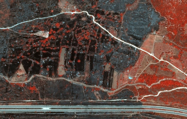 Yanan 32 bin futbol sahası büyüklüğündeki alan uzaydan görüntülendi - Resim: 1