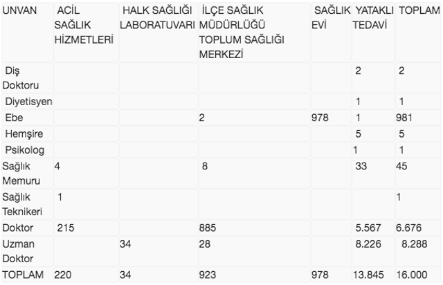 2020 yılında 16 bin sözleşmeli sağlık personeli istihdam edilecek - Resim: 0
