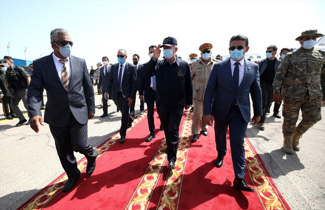 Libya'ya kritik ziyaret! Milli Savunma Bakanı Akar ve Genelkurmay Başkanı Güler Trablus'ta - Resim: 1