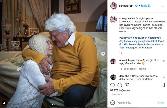 Cüneyt Arkın eşi için söyledi yüzlerce yorum aldı - Resim: 0