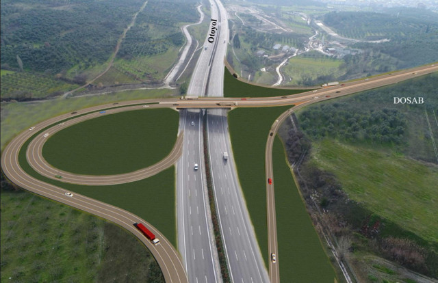 Bursa'da DOSAB Kavşağı düğümü de çözülüyor - Resim: 0
