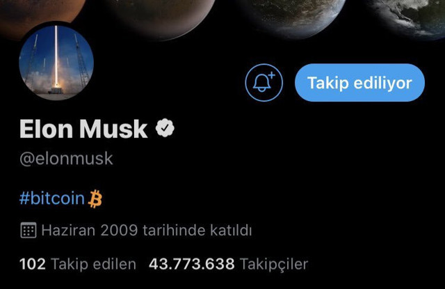 Bitcoin Elon Musk'la uçtu! Twitter profiline Bitcoin simgesi sabitledi yüzde 15 değer kazandı - Resim: 0