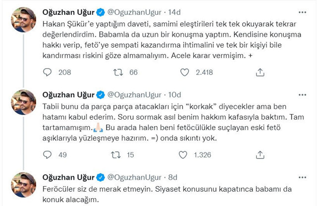 Oğuzhan Uğur’dan yeni Hakan Şükür açıklaması: 'Korkak' diyecekler ama ben hatamı kabul ederim - Resim: 0