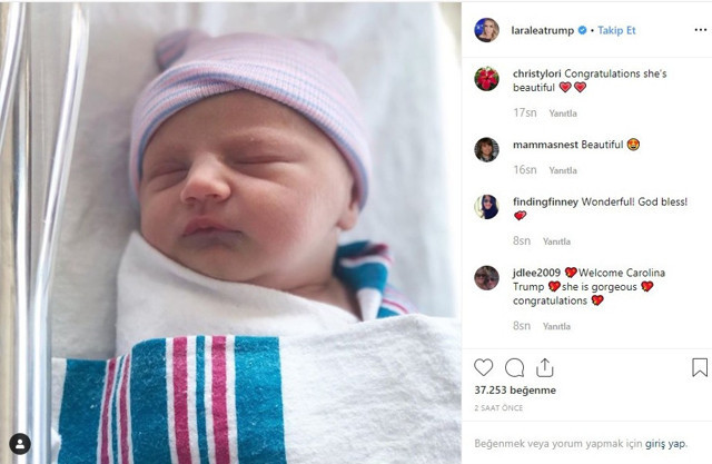 ABD Başkanı Trump'ın 10'uncu torunu dünyaya geldi - Resim: 0