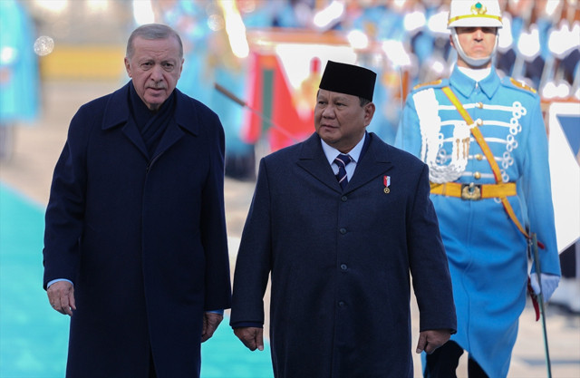 Cumhurbaşkanı Erdoğan, Endonezya Cumhurbaşkanı Subianto'yu resmi törenle karşıladı - Resim: 1