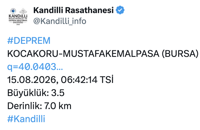 Bursa'da deprem paniği! - Resim: 0