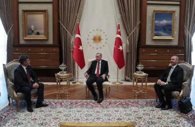 Erdoğan, TBB Başkanı Metin Feyzioğlu'nu kabul etti - Resim: 0