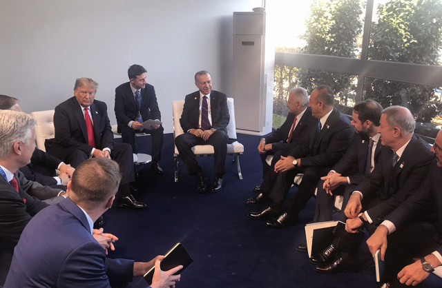 Cumhurbaşkanı Erdoğan NATO Zirvesi'nde Trump'la görüştü - Resim: 0