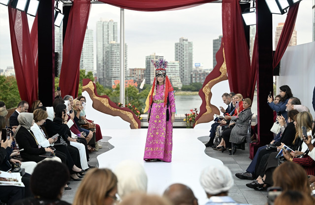 Emine Erdoğan, New York'ta geleneksel köklü Türk çeyiz geleneğini dünyaya tanıttı - Resim: 3