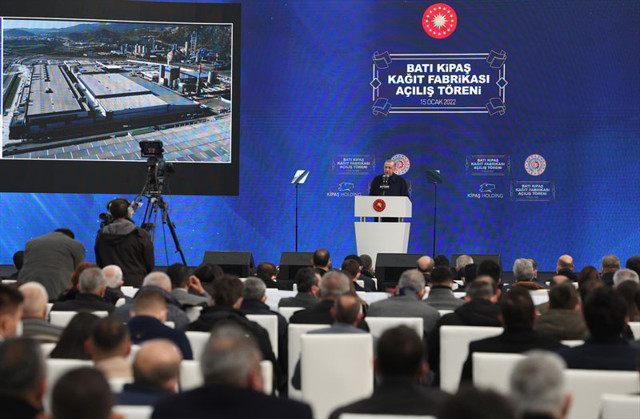 Cumhurbaşkanı Erdoğan Türkiye'nin kağıt ithalatını sonlandıracak tesisin açılışını yaptı - Resim: 0